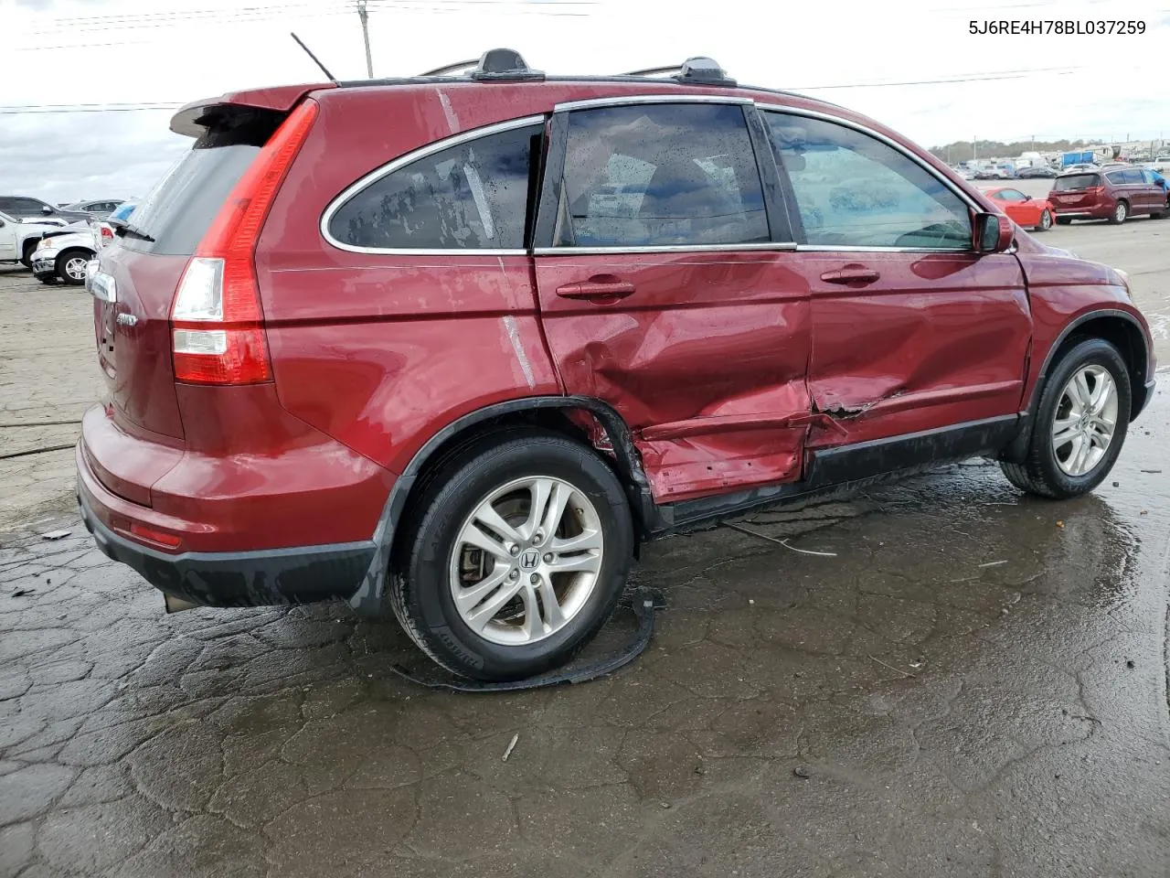 2011 Honda Cr-V Exl VIN: 5J6RE4H78BL037259 Lot: 78752804