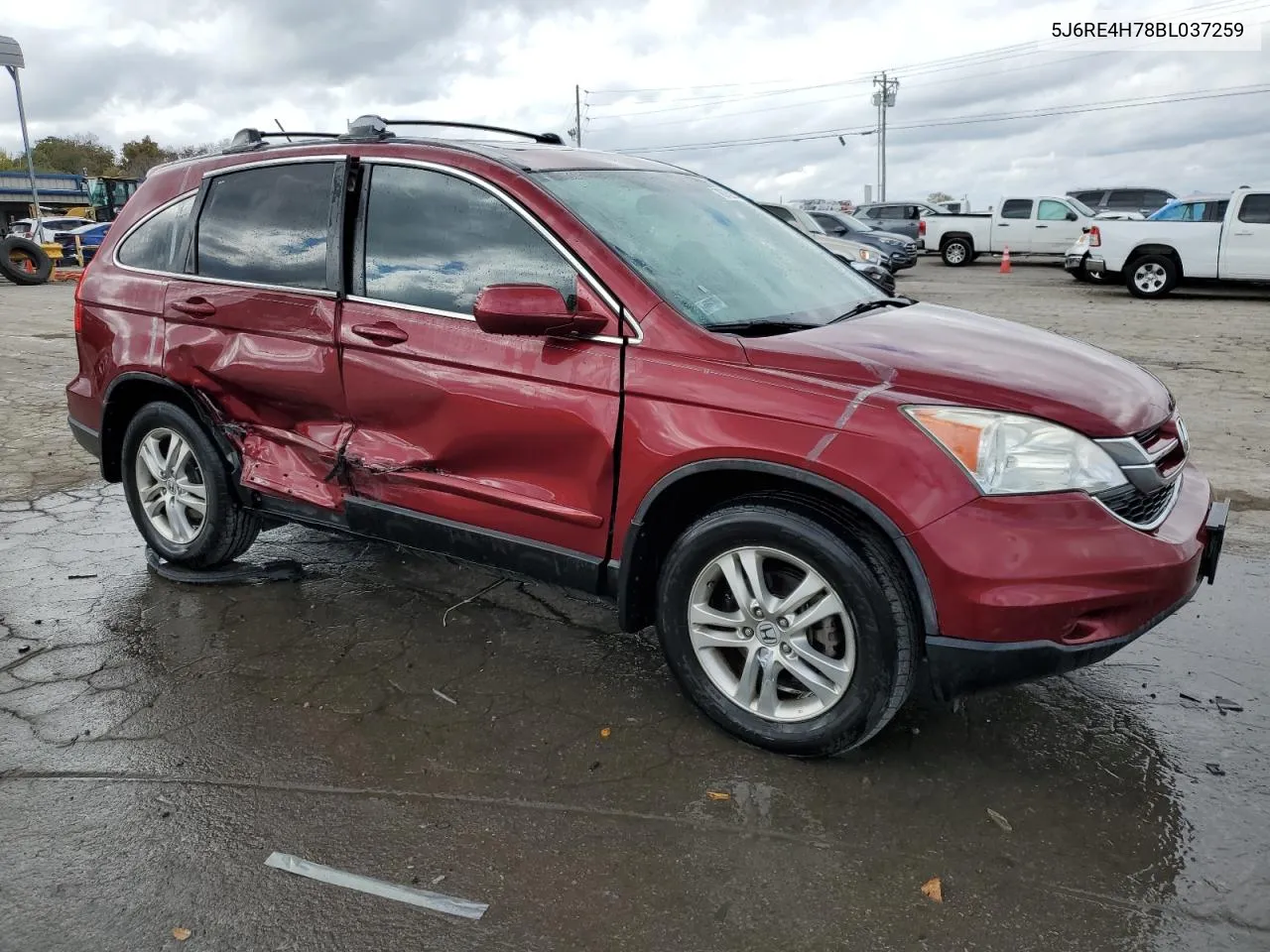 2011 Honda Cr-V Exl VIN: 5J6RE4H78BL037259 Lot: 78752804