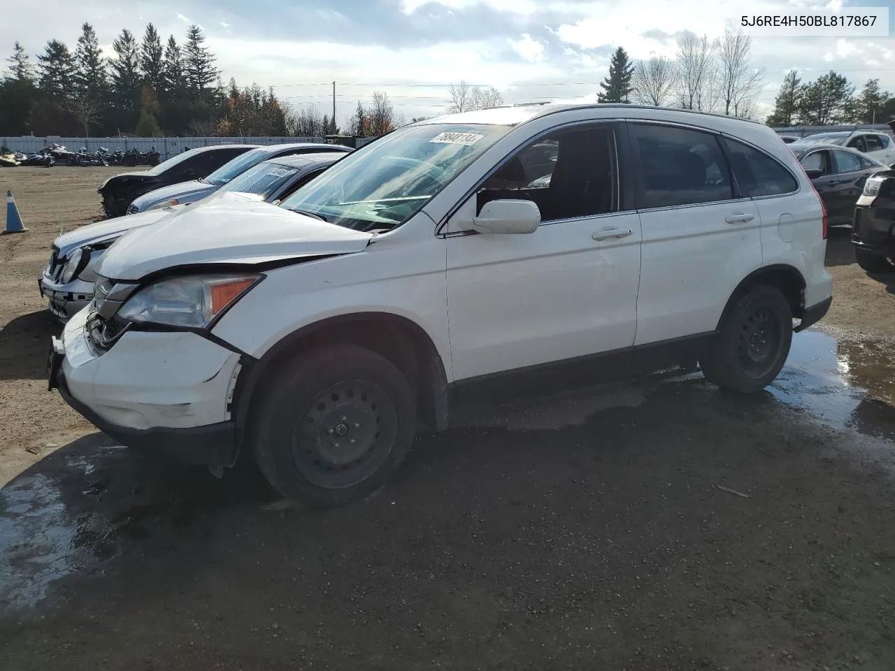 2011 Honda Cr-V Ex VIN: 5J6RE4H50BL817867 Lot: 78848184