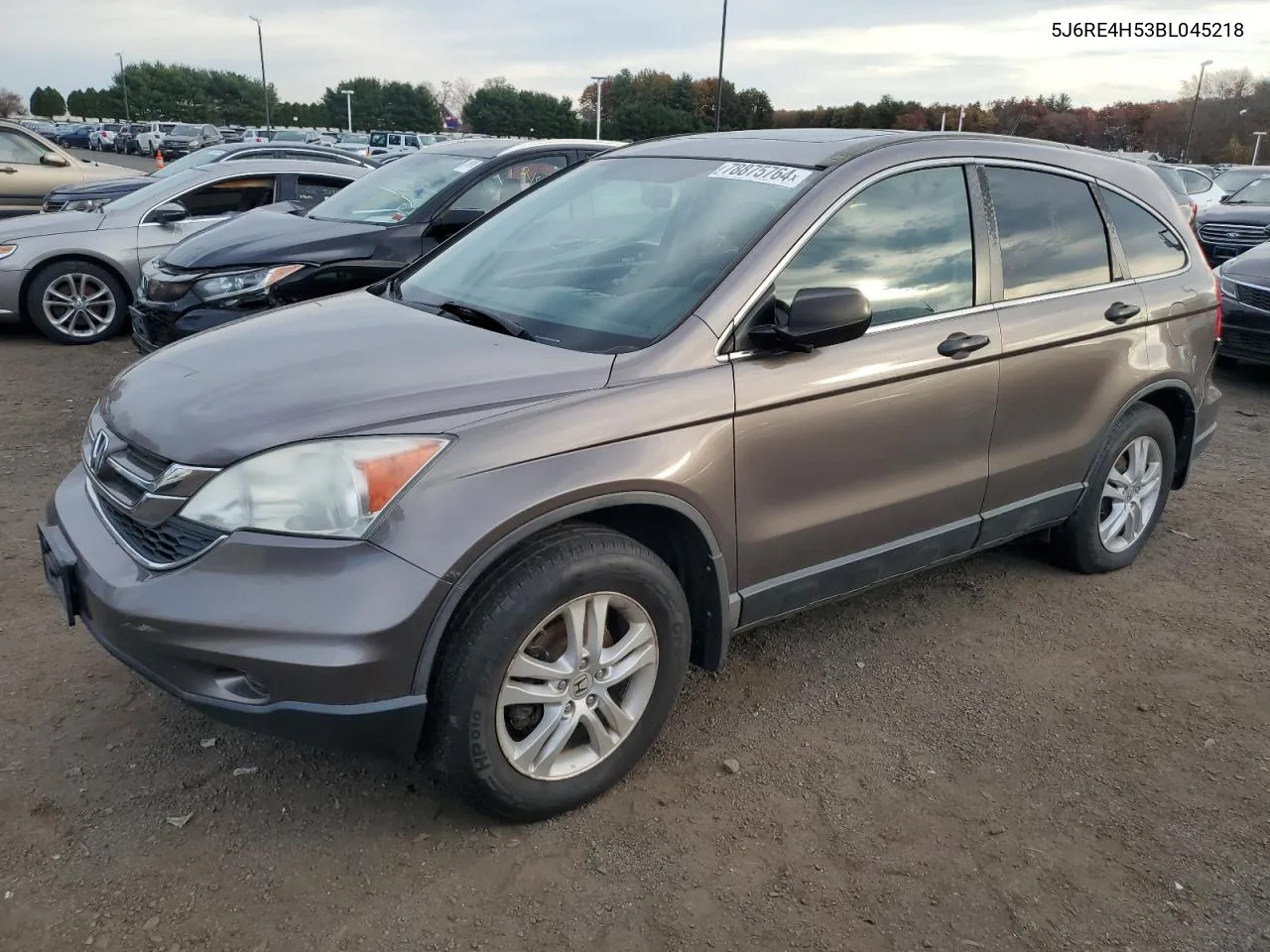 2011 Honda Cr-V Ex VIN: 5J6RE4H53BL045218 Lot: 78875764