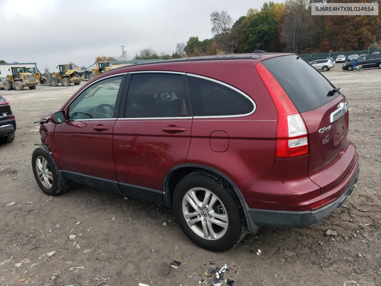 2011 Honda Cr-V Exl VIN: 5J6RE4H7XBL034654 Lot: 78928874