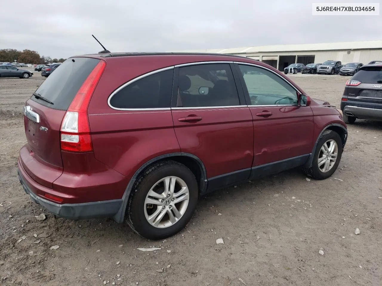 2011 Honda Cr-V Exl VIN: 5J6RE4H7XBL034654 Lot: 78928874