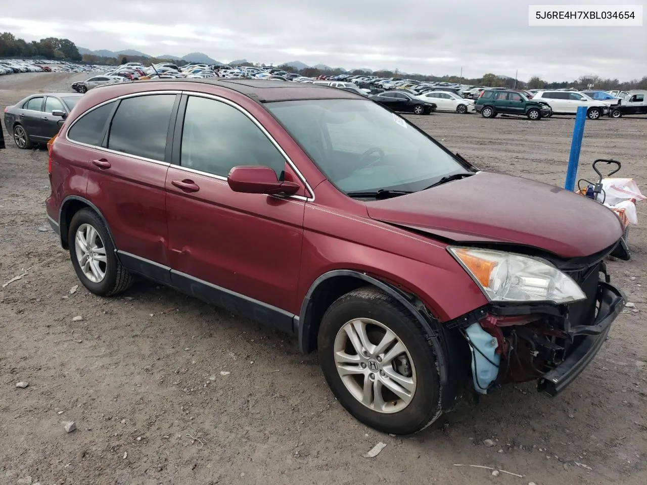 2011 Honda Cr-V Exl VIN: 5J6RE4H7XBL034654 Lot: 78928874