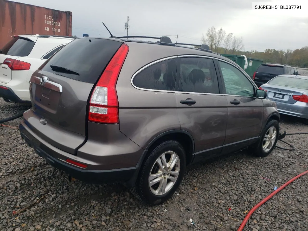 2011 Honda Cr-V Ex VIN: 5J6RE3H51BL037791 Lot: 79292004