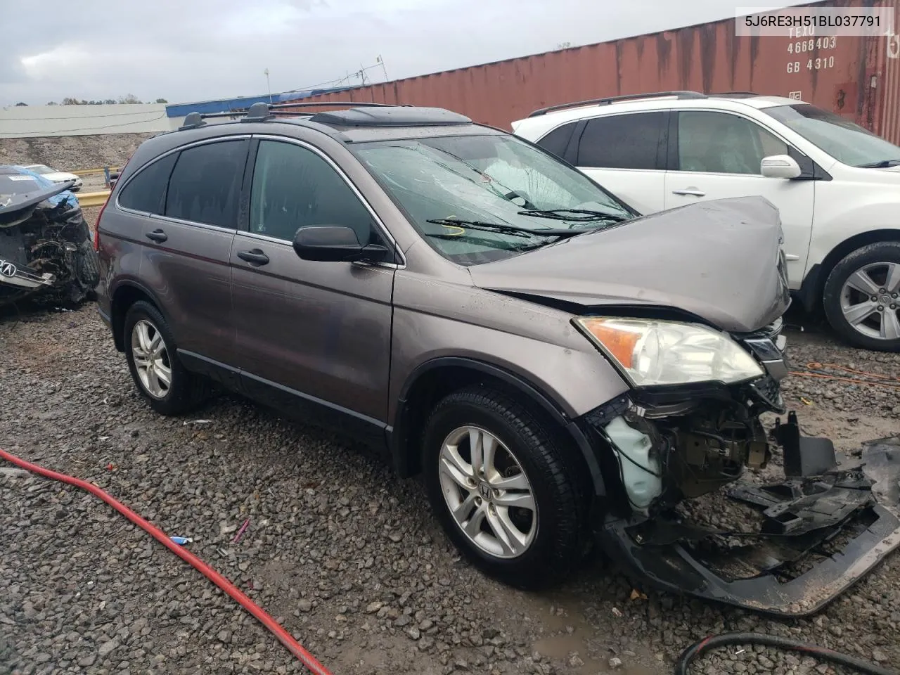 2011 Honda Cr-V Ex VIN: 5J6RE3H51BL037791 Lot: 79292004