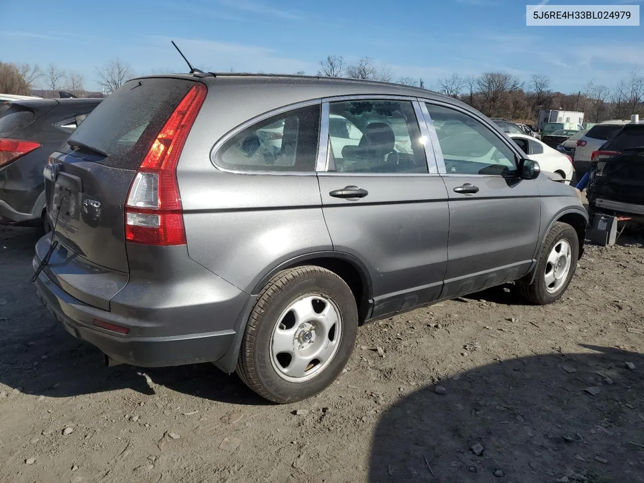 2011 Honda Cr-V Lx VIN: 5J6RE4H33BL024979 Lot: 79781514