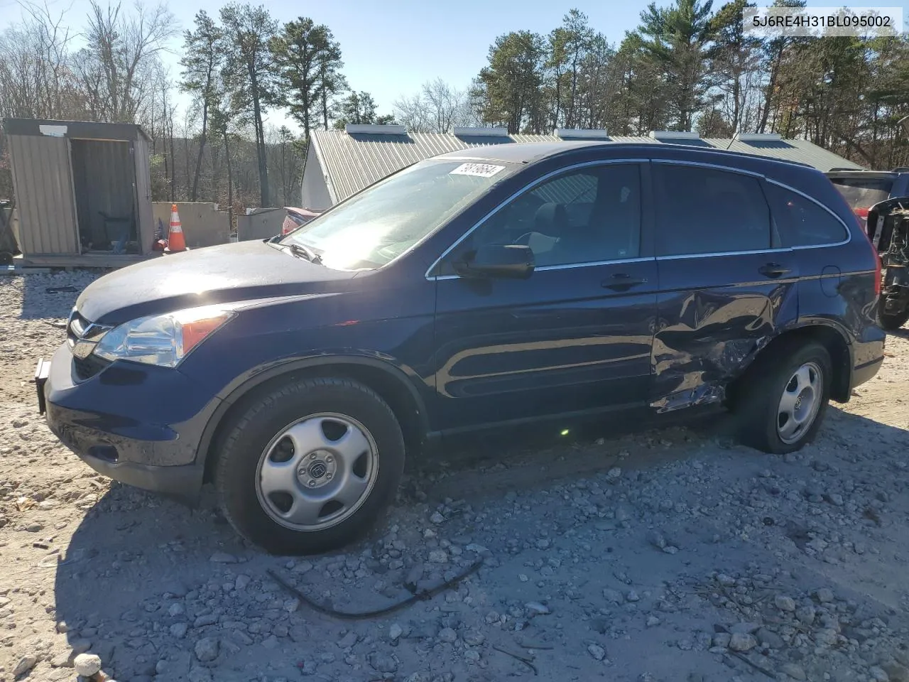 2011 Honda Cr-V Lx VIN: 5J6RE4H31BL095002 Lot: 79819664