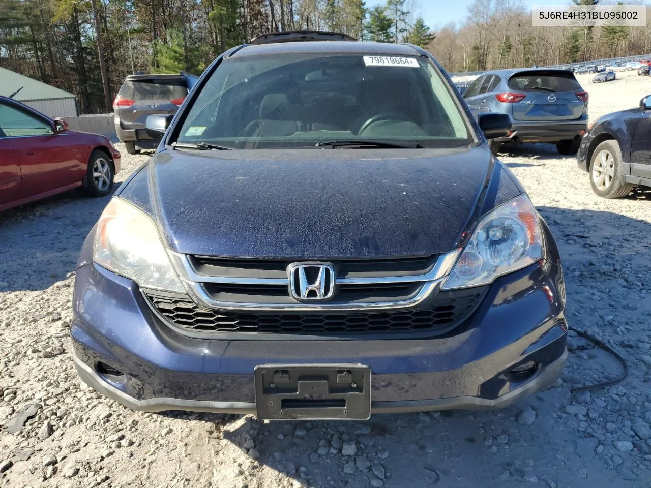 2011 Honda Cr-V Lx VIN: 5J6RE4H31BL095002 Lot: 79819664