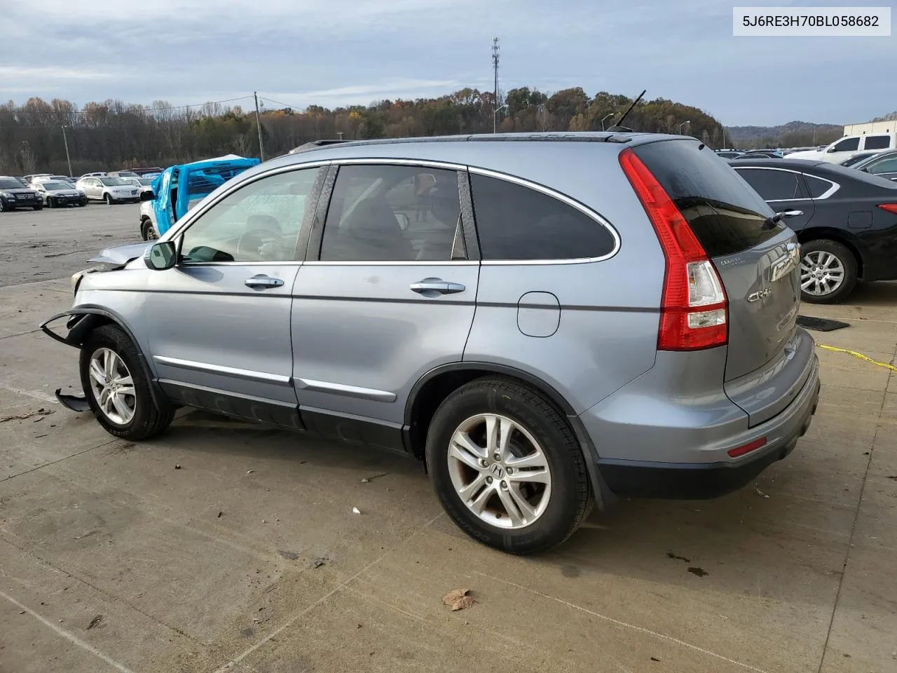 2011 Honda Cr-V Exl VIN: 5J6RE3H70BL058682 Lot: 80047184