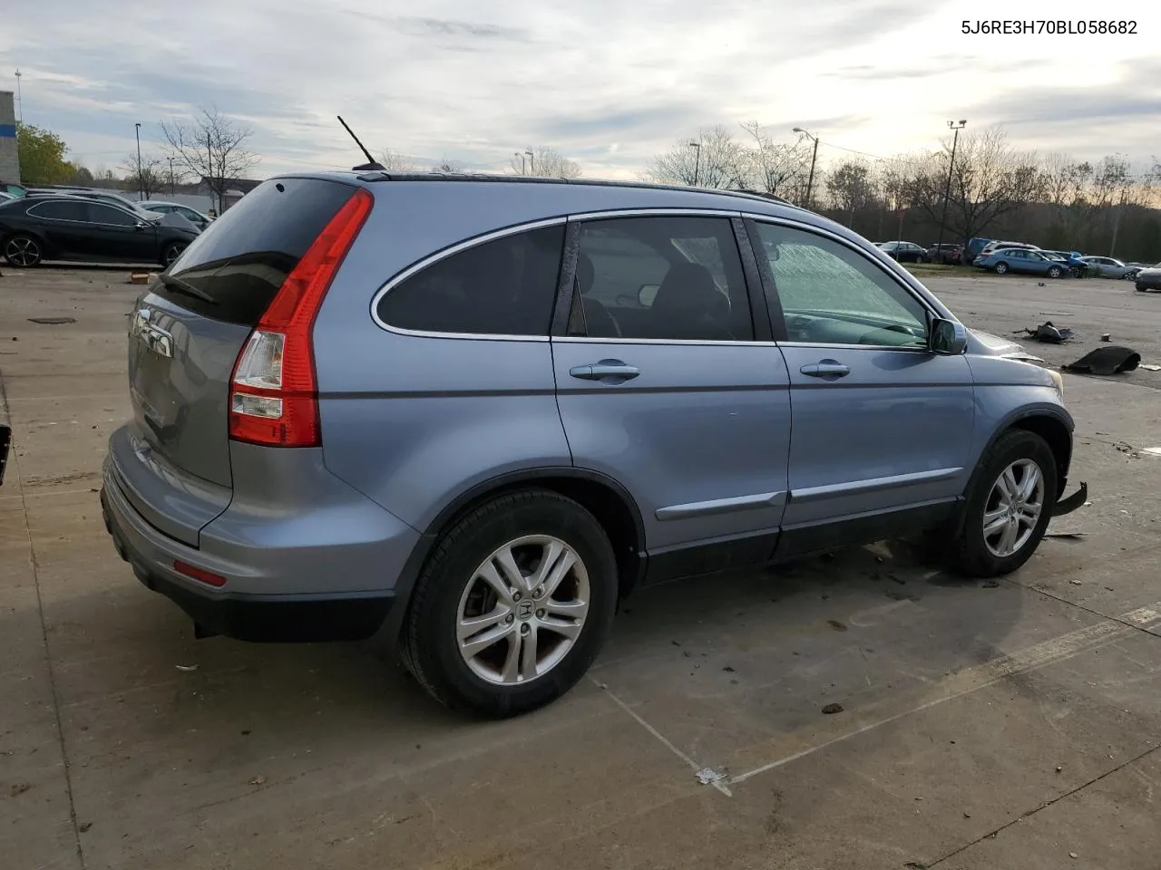 2011 Honda Cr-V Exl VIN: 5J6RE3H70BL058682 Lot: 80047184