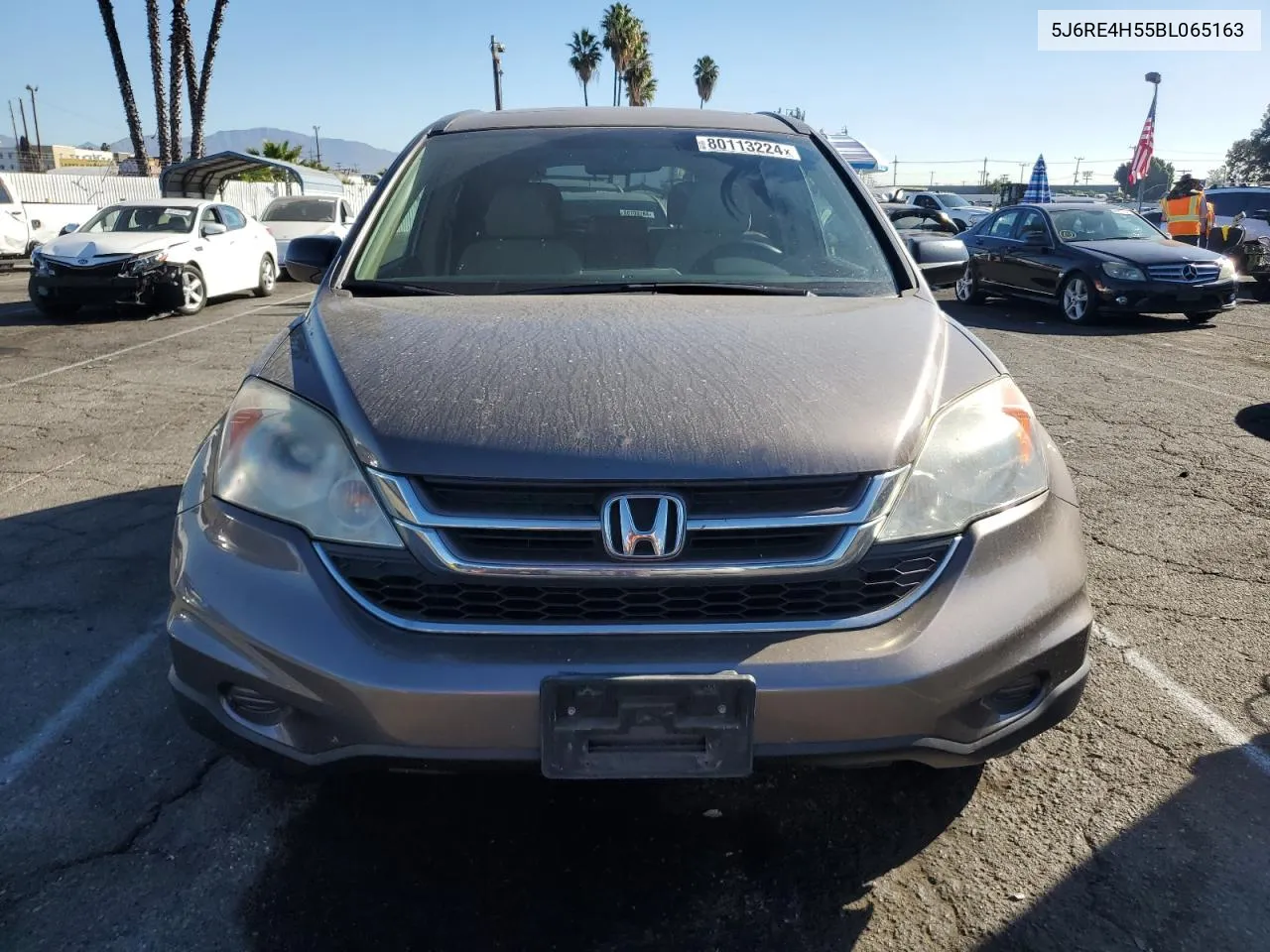 2011 Honda Cr-V Ex VIN: 5J6RE4H55BL065163 Lot: 80113224