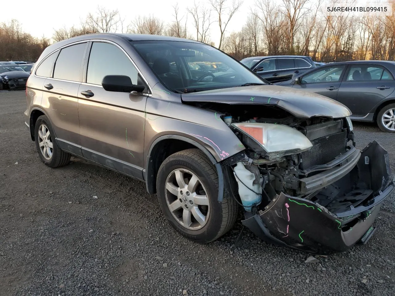 2011 Honda Cr-V Se VIN: 5J6RE4H41BL099415 Lot: 80130304