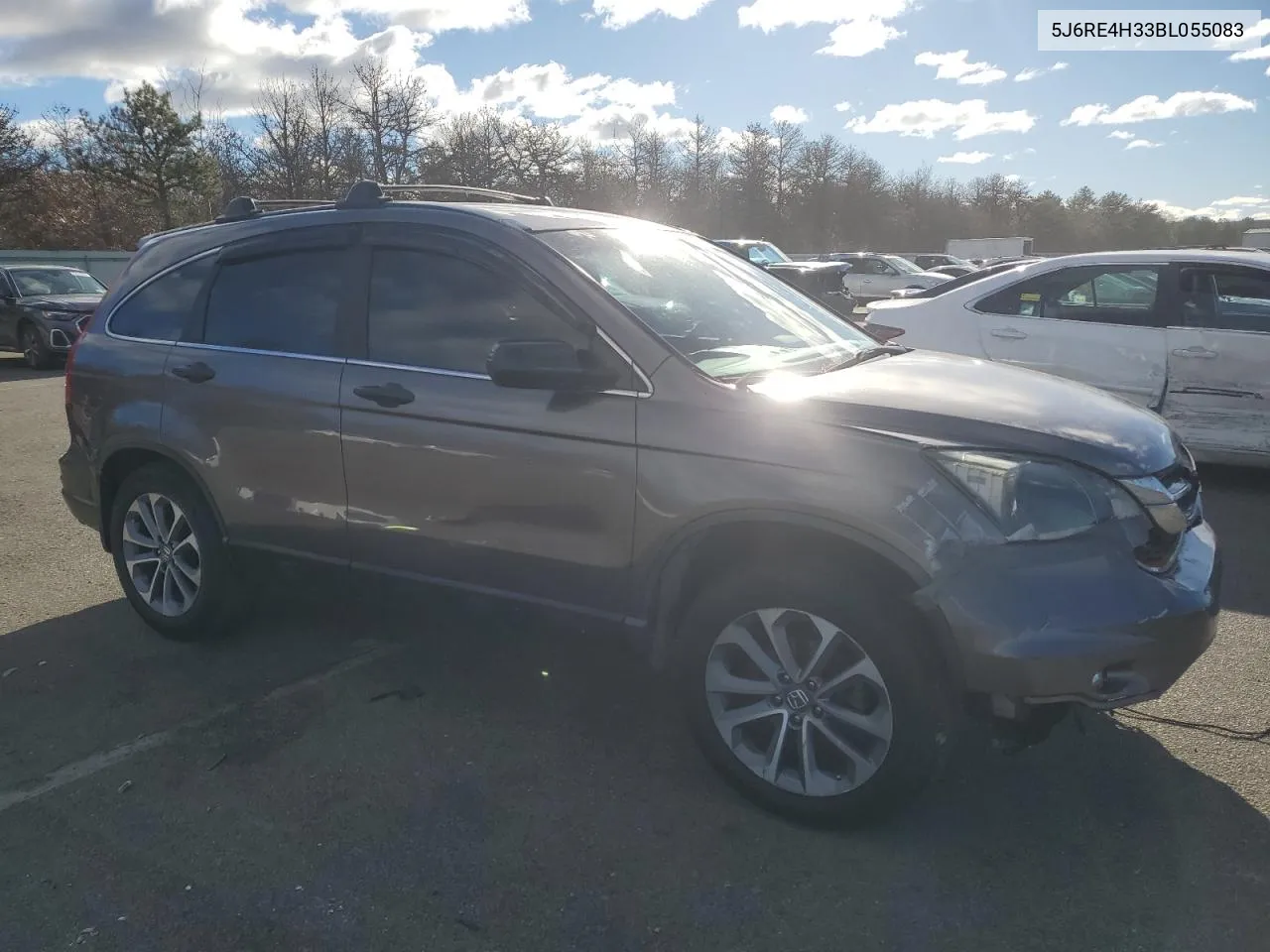 2011 Honda Cr-V Lx VIN: 5J6RE4H33BL055083 Lot: 80427854