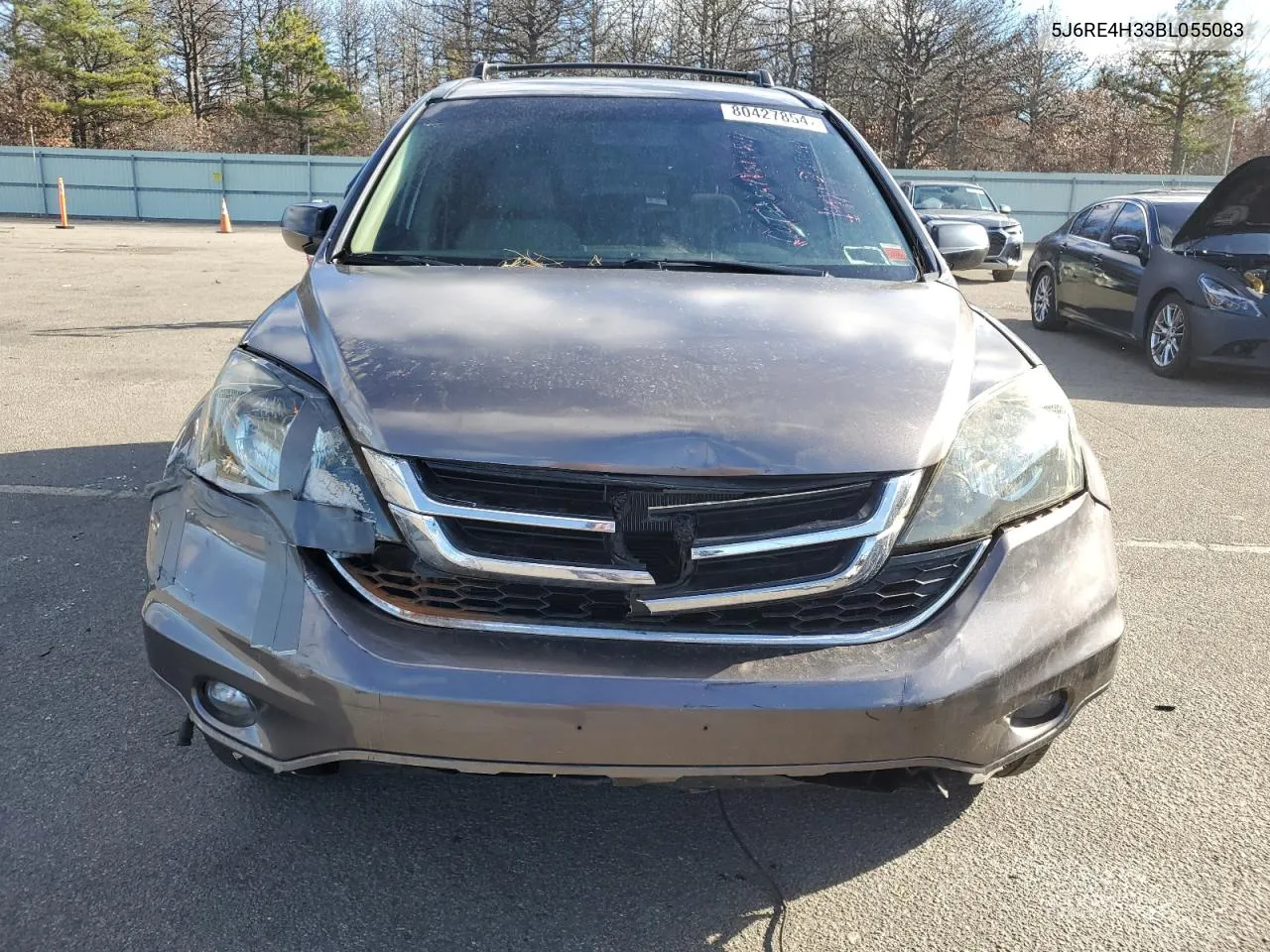 2011 Honda Cr-V Lx VIN: 5J6RE4H33BL055083 Lot: 80427854