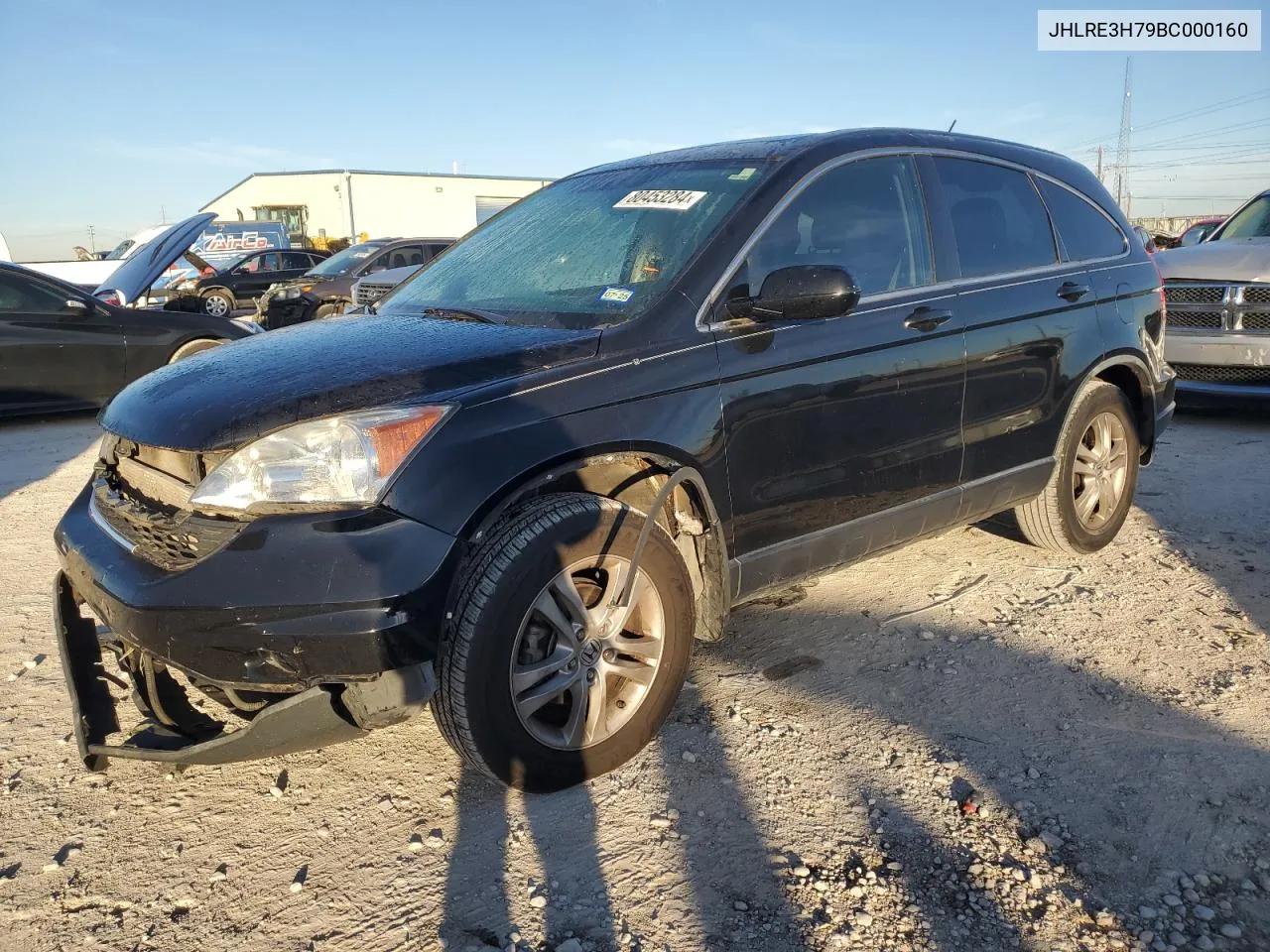 2011 Honda Cr-V Exl VIN: JHLRE3H79BC000160 Lot: 80453284