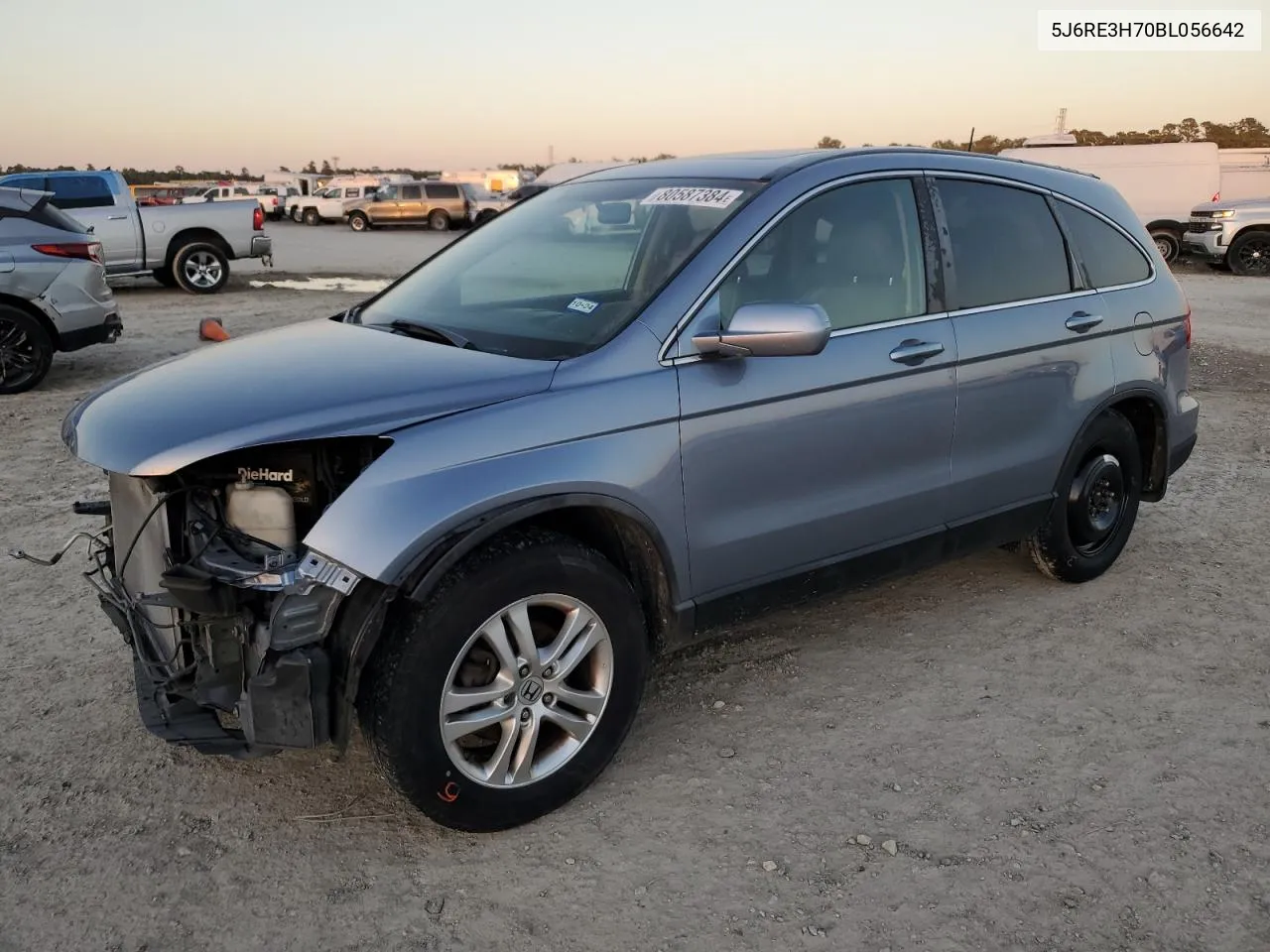 2011 Honda Cr-V Exl VIN: 5J6RE3H70BL056642 Lot: 80587384