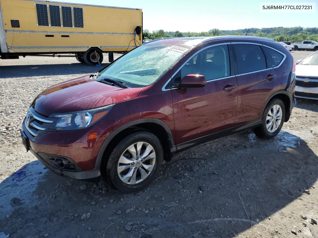 2012 Honda Cr-V Exl VIN: 5J6RM4H77CL027231 Lot: 58445444