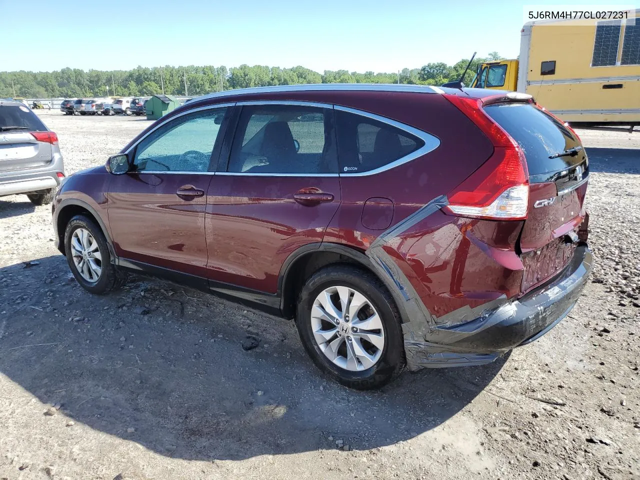 2012 Honda Cr-V Exl VIN: 5J6RM4H77CL027231 Lot: 58445444