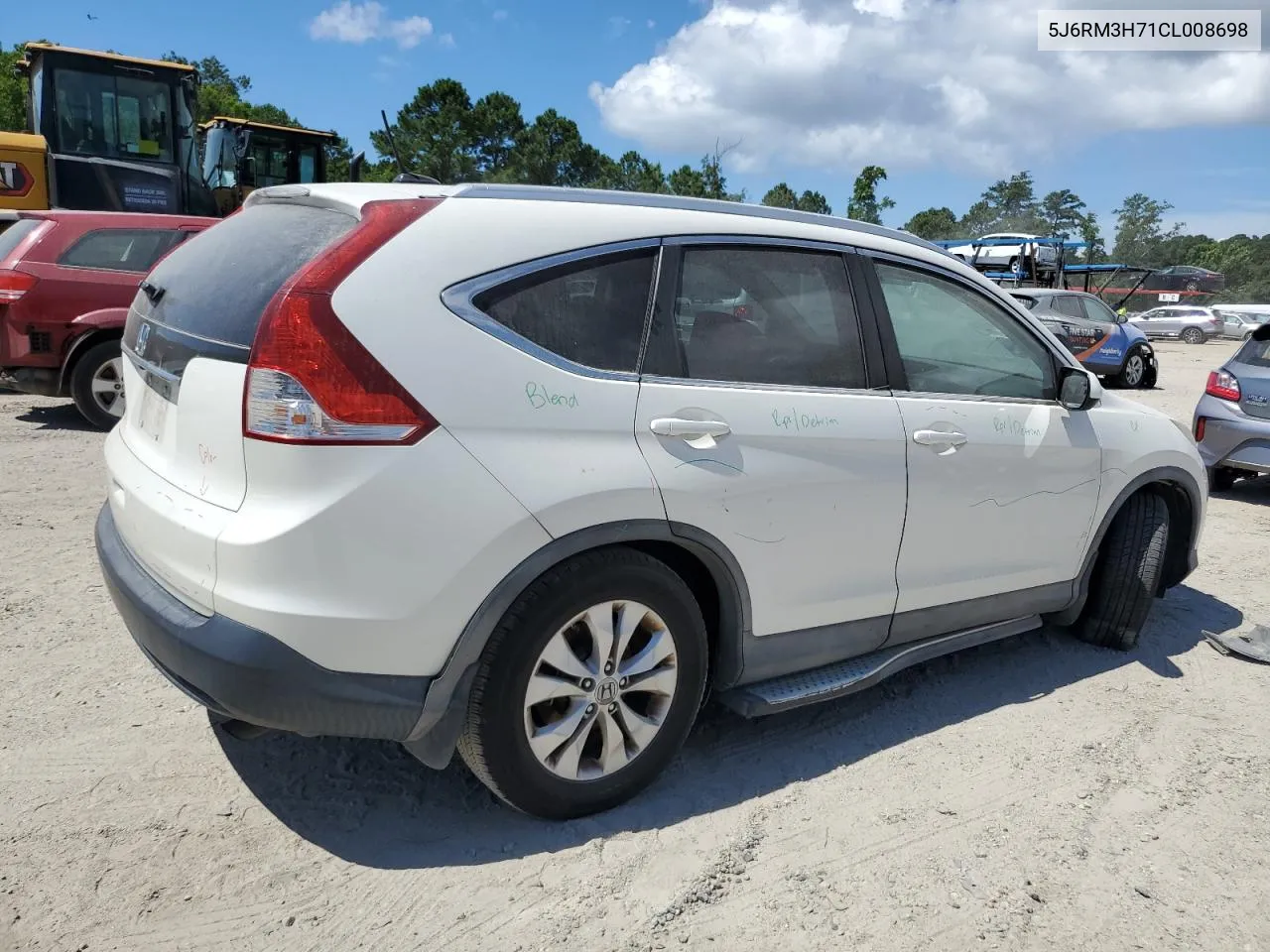 2012 Honda Cr-V Exl VIN: 5J6RM3H71CL008698 Lot: 59709424