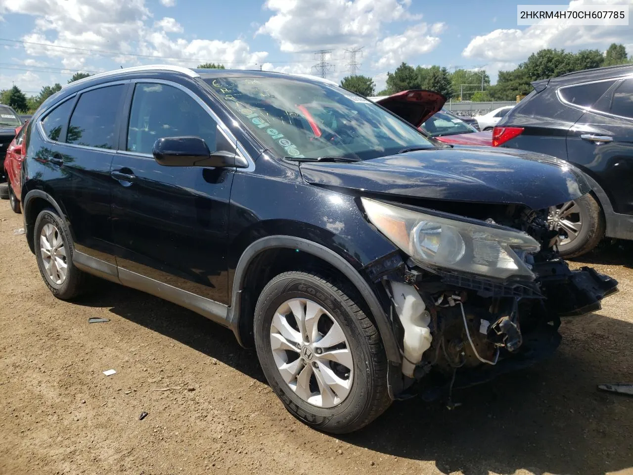 2012 Honda Cr-V Exl VIN: 2HKRM4H70CH607785 Lot: 60756944