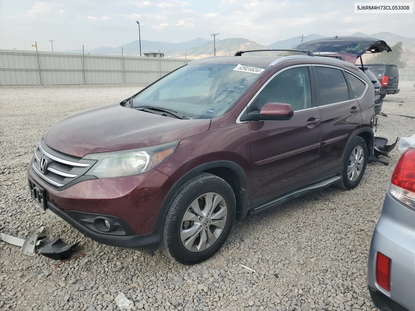 2012 Honda Cr-V Exl VIN: 5J6RM4H73CL053308 Lot: 63924634