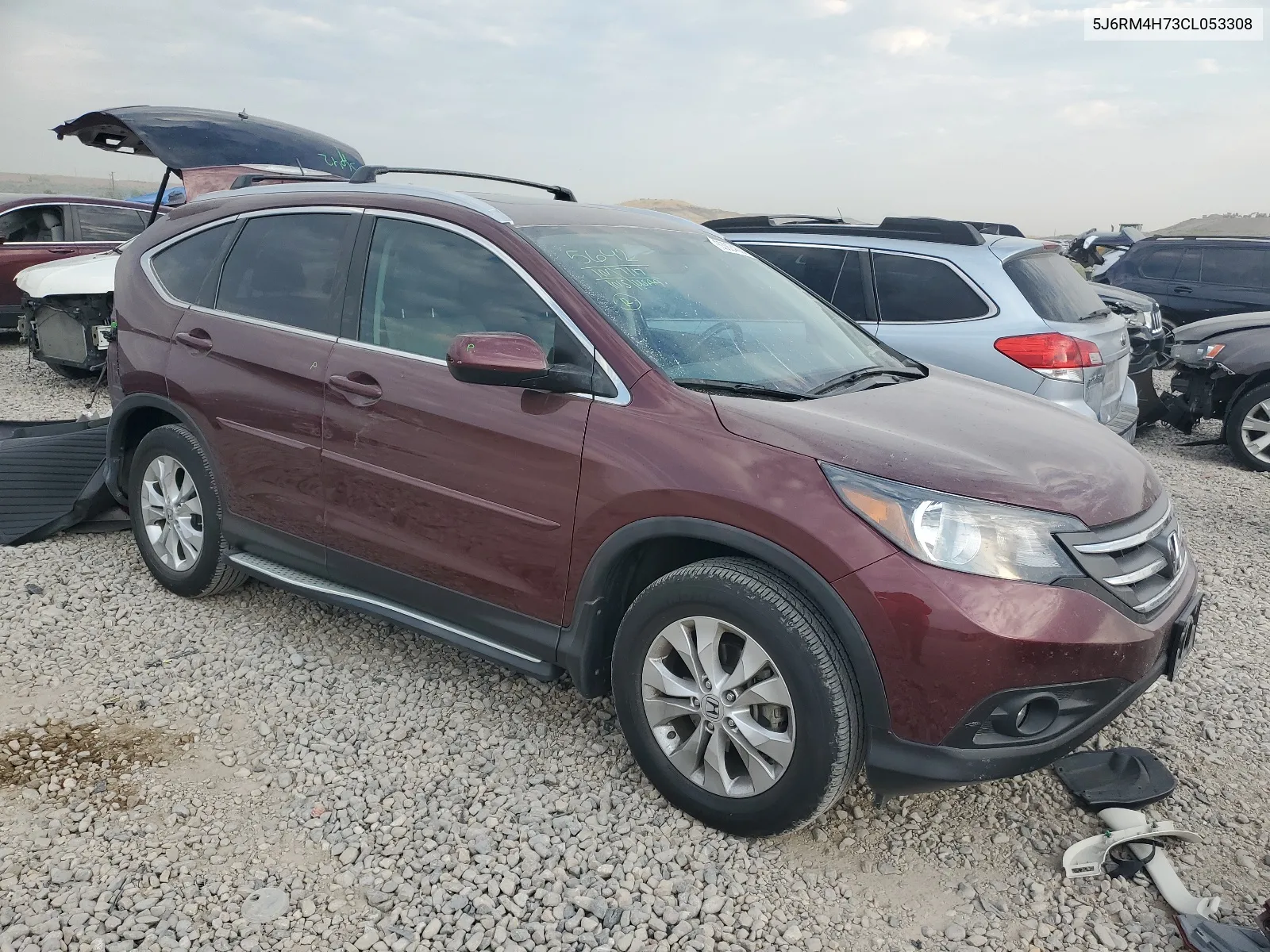 2012 Honda Cr-V Exl VIN: 5J6RM4H73CL053308 Lot: 63924634