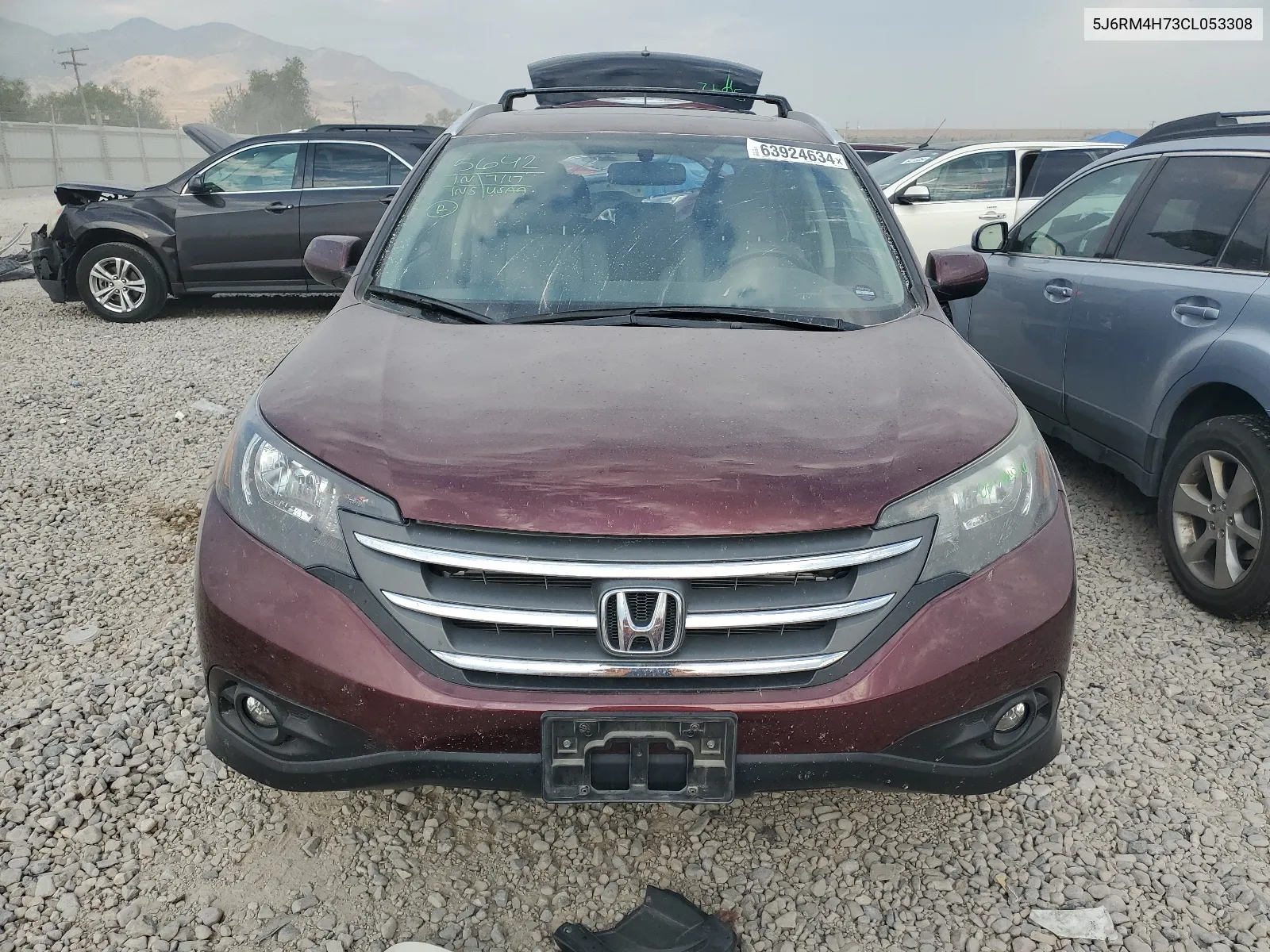 2012 Honda Cr-V Exl VIN: 5J6RM4H73CL053308 Lot: 63924634