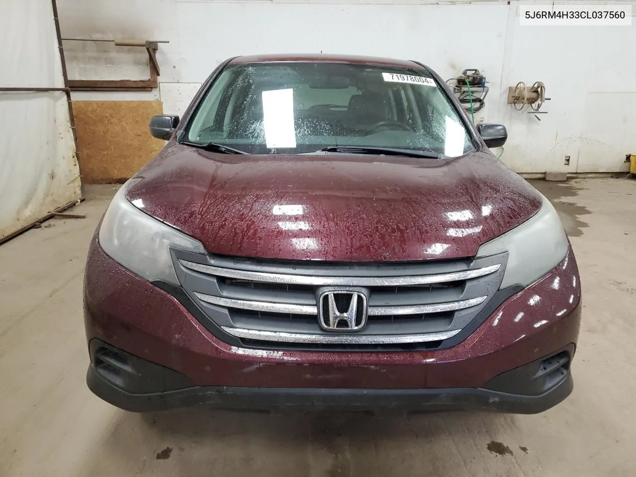 2012 Honda Cr-V Lx VIN: 5J6RM4H33CL037560 Lot: 71978004