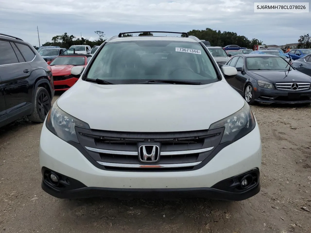 2012 Honda Cr-V Exl VIN: 5J6RM4H78CL078026 Lot: 73671344