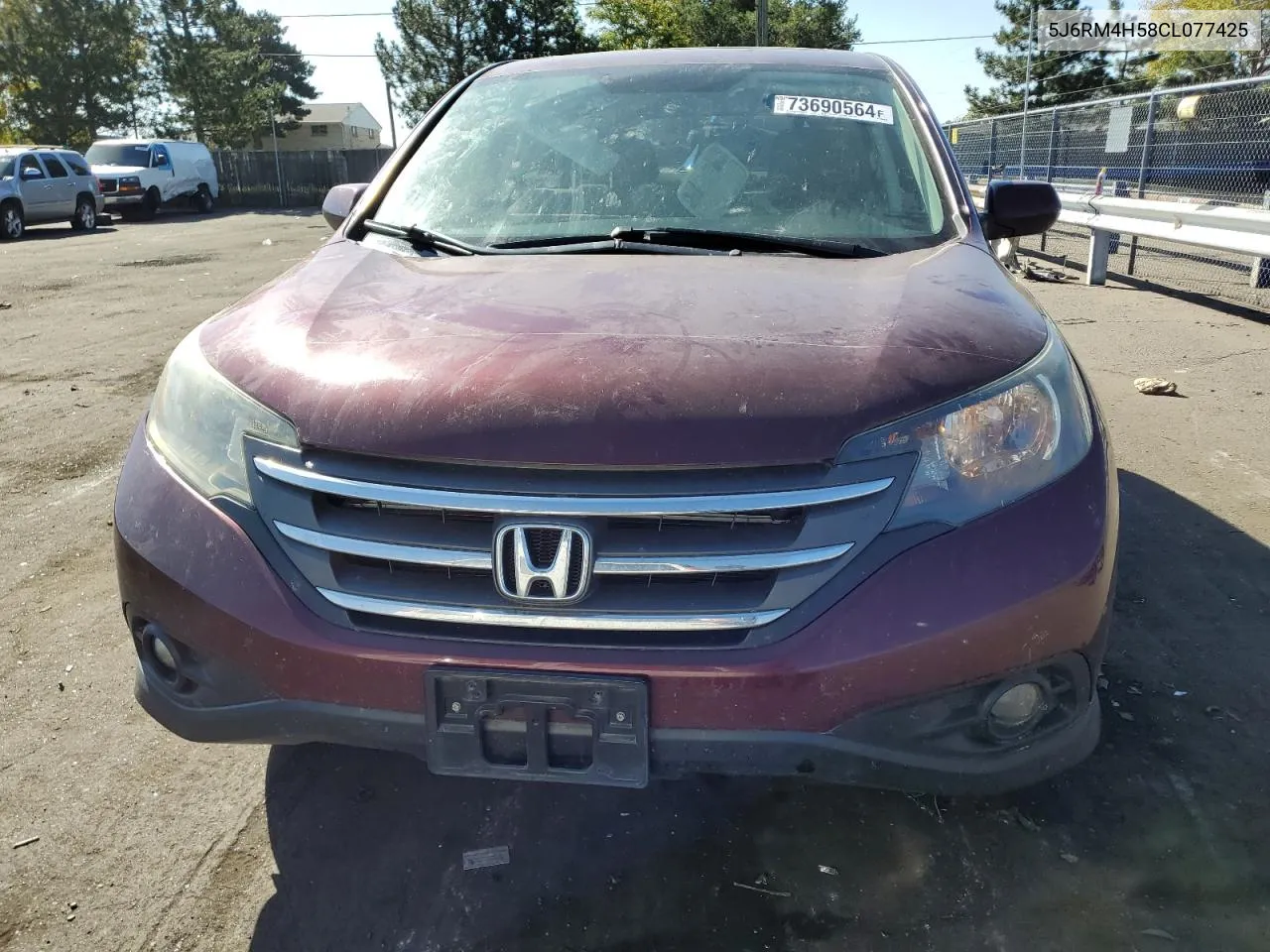 2012 Honda Cr-V Ex VIN: 5J6RM4H58CL077425 Lot: 73690564