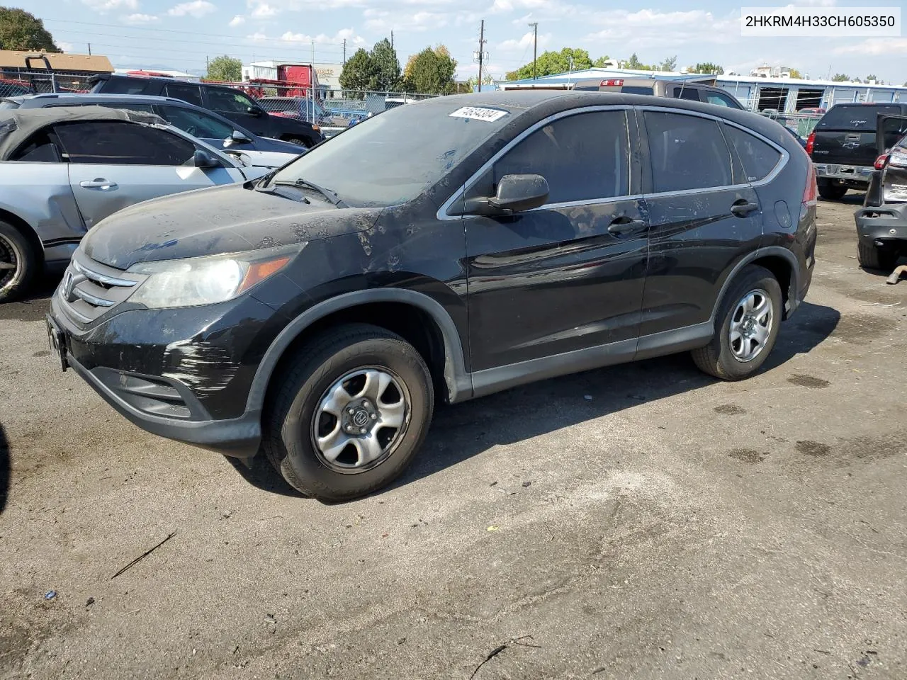 2012 Honda Cr-V Lx VIN: 2HKRM4H33CH605350 Lot: 74634304