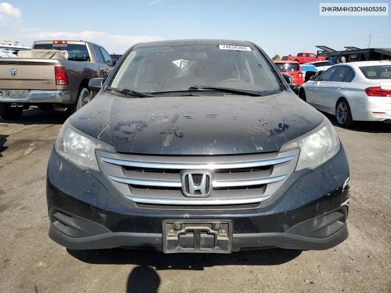 2012 Honda Cr-V Lx VIN: 2HKRM4H33CH605350 Lot: 74634304