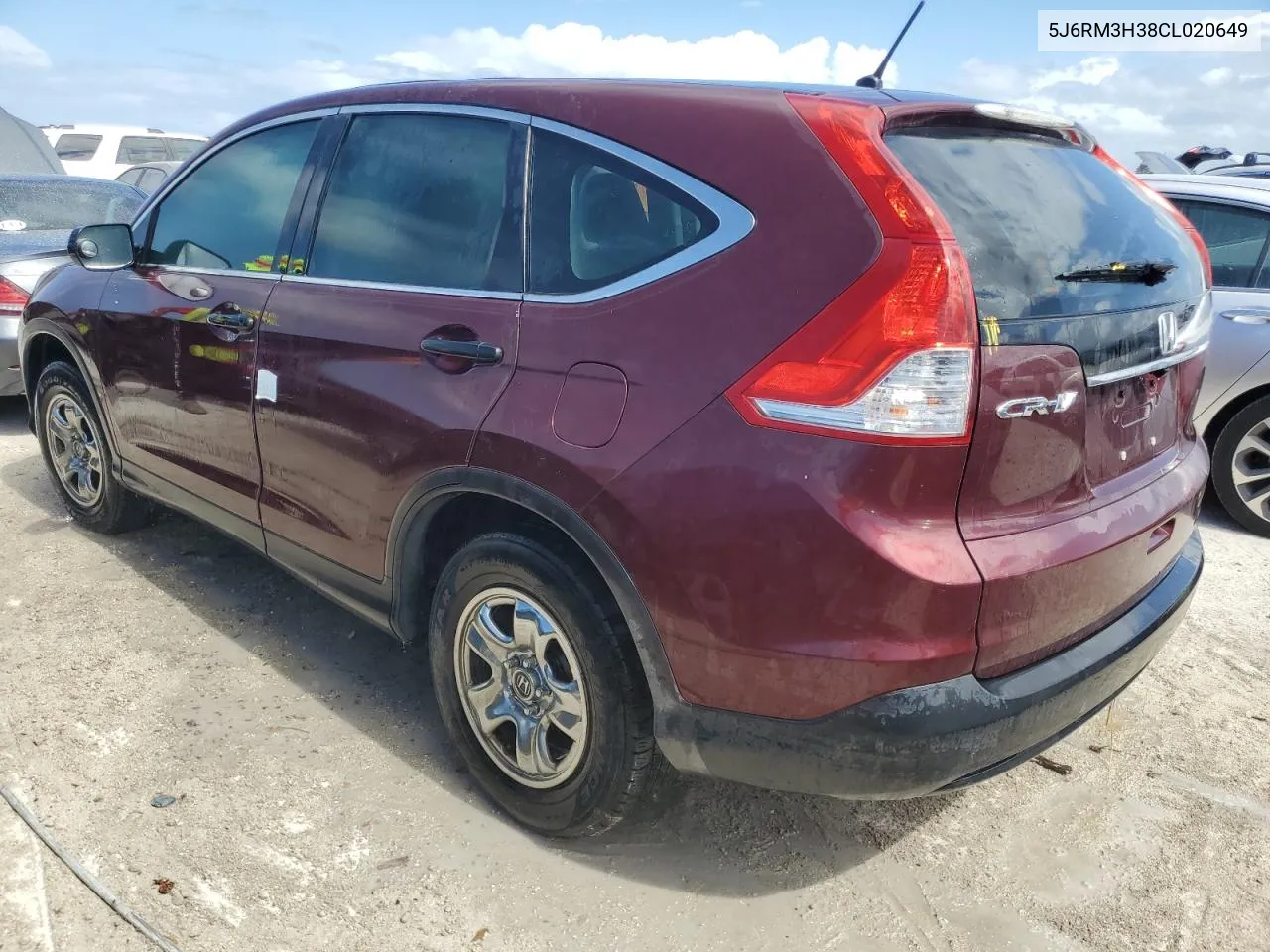 2012 Honda Cr-V Lx VIN: 5J6RM3H38CL020649 Lot: 75089954