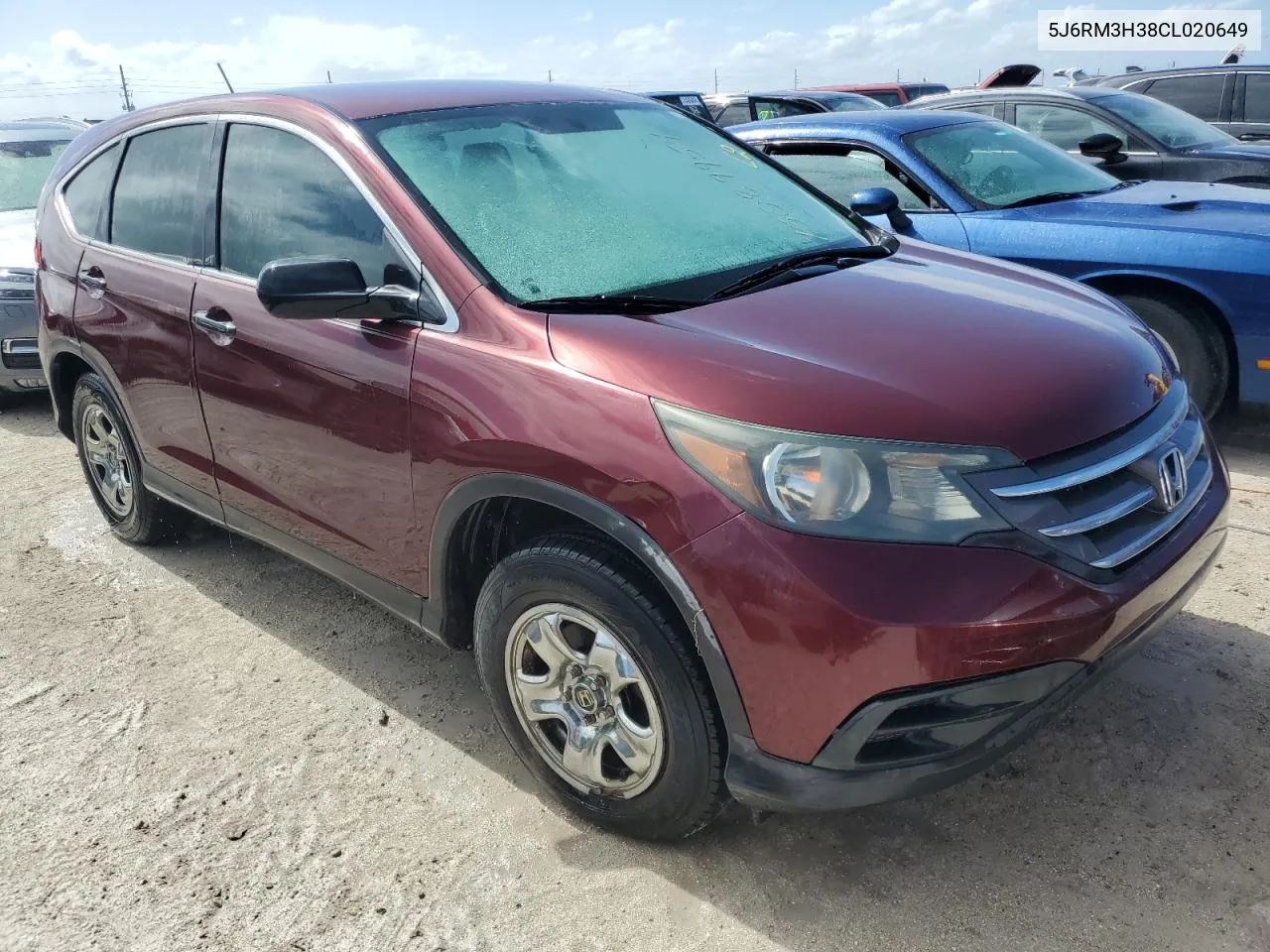 2012 Honda Cr-V Lx VIN: 5J6RM3H38CL020649 Lot: 75089954