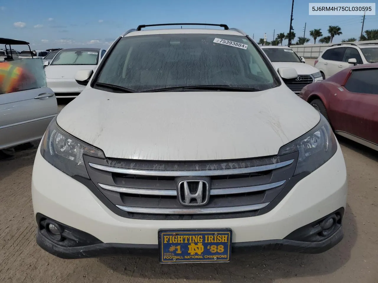 2012 Honda Cr-V Exl VIN: 5J6RM4H75CL030595 Lot: 75393804