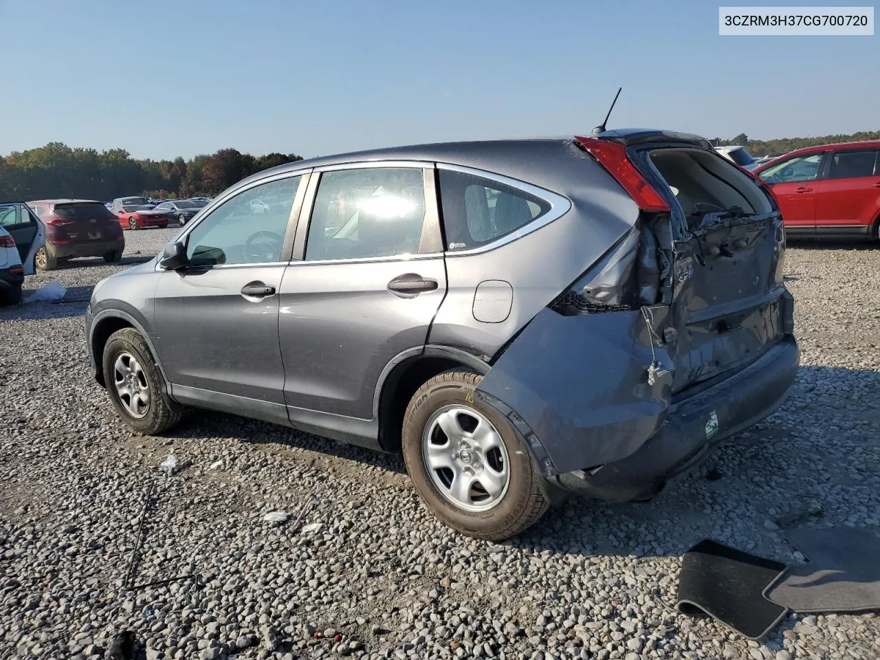 2012 Honda Cr-V Lx VIN: 3CZRM3H37CG700720 Lot: 75735664