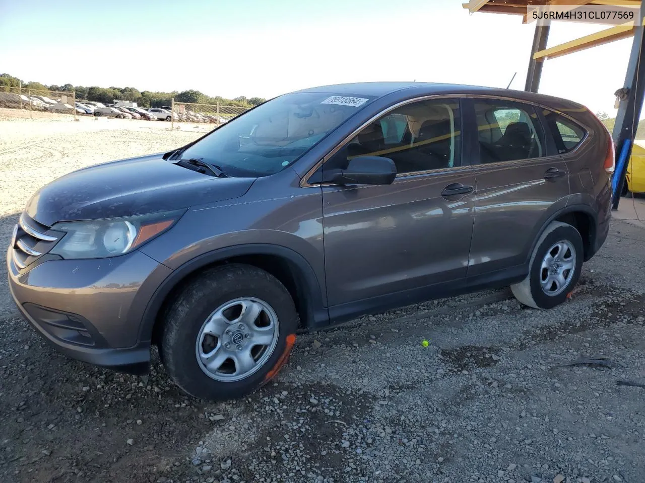 2012 Honda Cr-V Lx VIN: 5J6RM4H31CL077569 Lot: 76918564