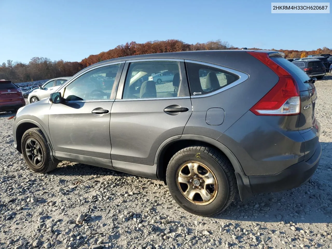 2012 Honda Cr-V Lx VIN: 2HKRM4H33CH620687 Lot: 77321704