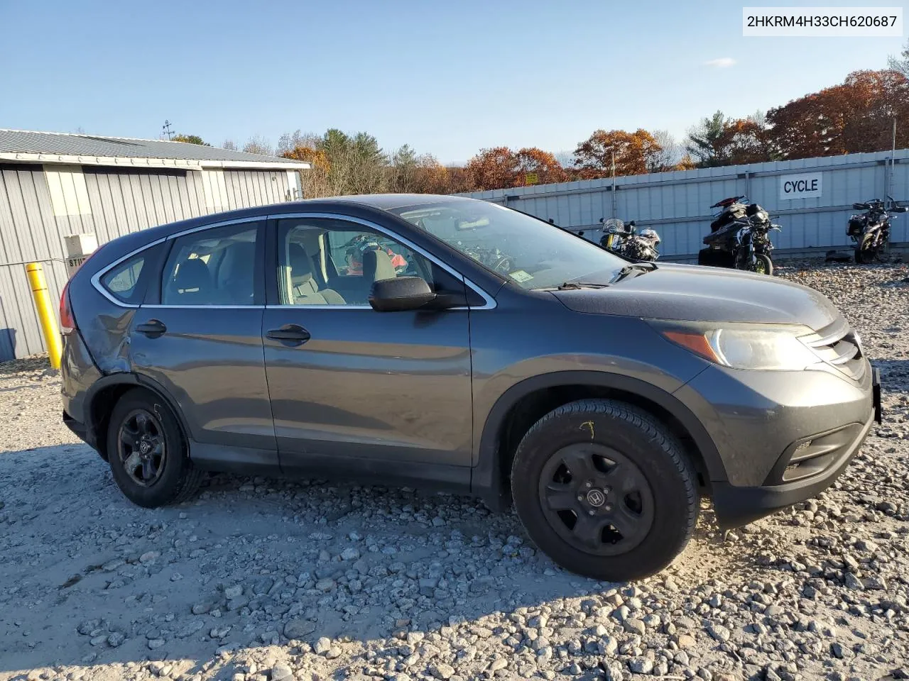 2012 Honda Cr-V Lx VIN: 2HKRM4H33CH620687 Lot: 77321704