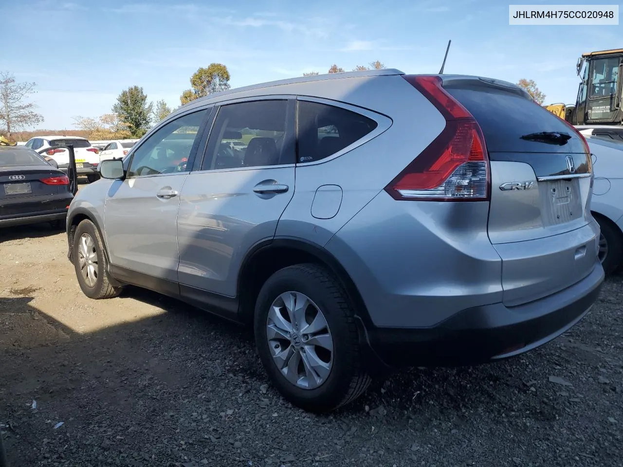 2012 Honda Cr-V Exl VIN: JHLRM4H75CC020948 Lot: 77464454