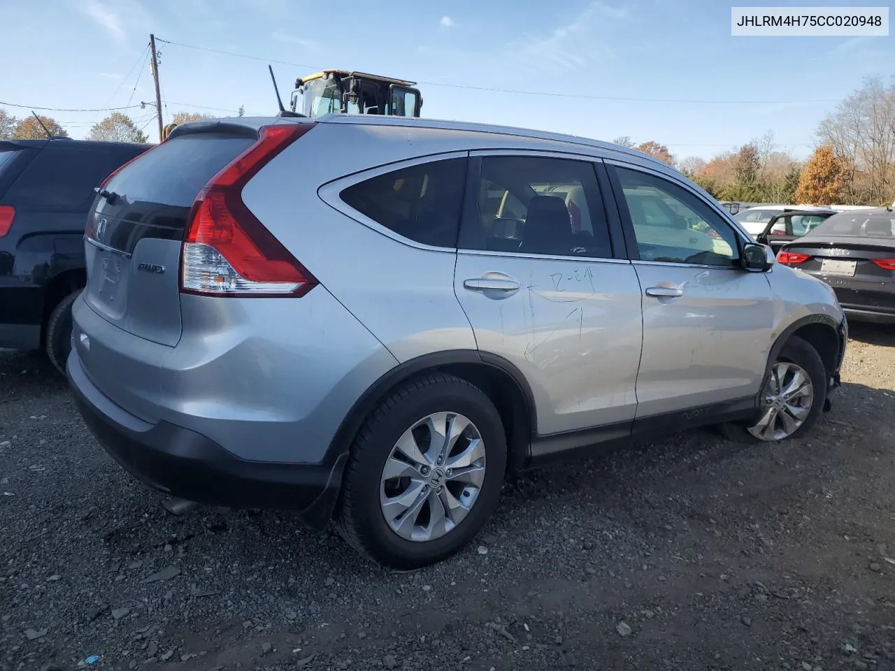 2012 Honda Cr-V Exl VIN: JHLRM4H75CC020948 Lot: 77464454