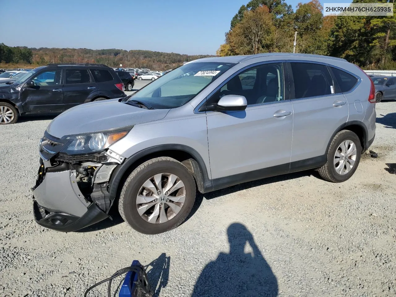 2012 Honda Cr-V Exl VIN: 2HKRM4H76CH625935 Lot: 77824894