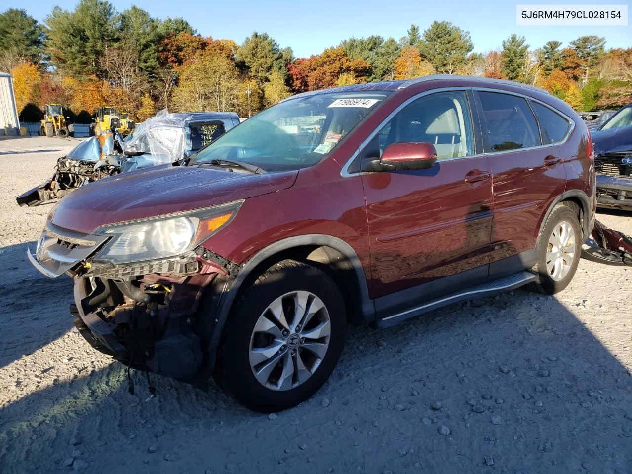 2012 Honda Cr-V Exl VIN: 5J6RM4H79CL028154 Lot: 77966974