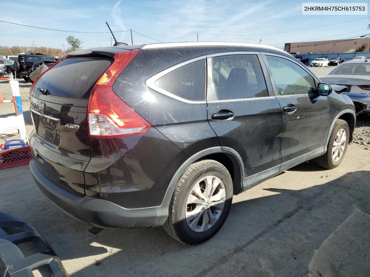 2012 Honda Cr-V Exl VIN: 2HKRM4H75CH615753 Lot: 78094894