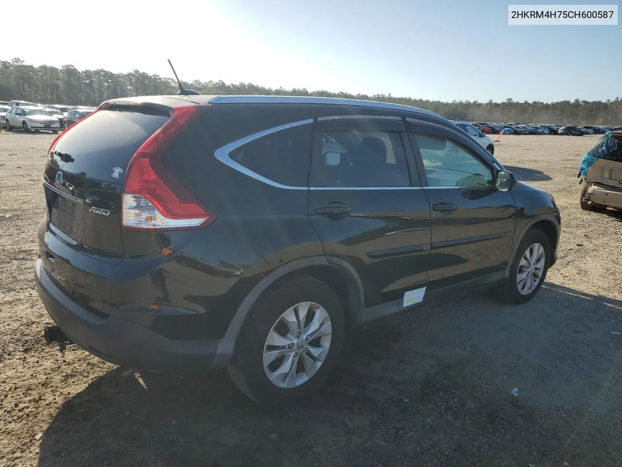 2012 Honda Cr-V Exl VIN: 2HKRM4H75CH600587 Lot: 78134374