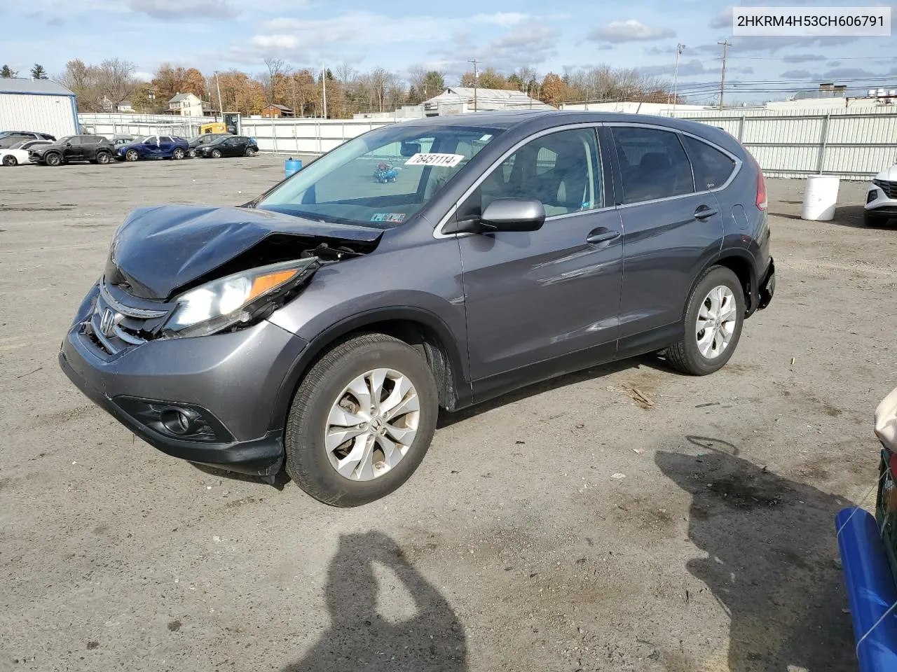 2012 Honda Cr-V Ex VIN: 2HKRM4H53CH606791 Lot: 78451114