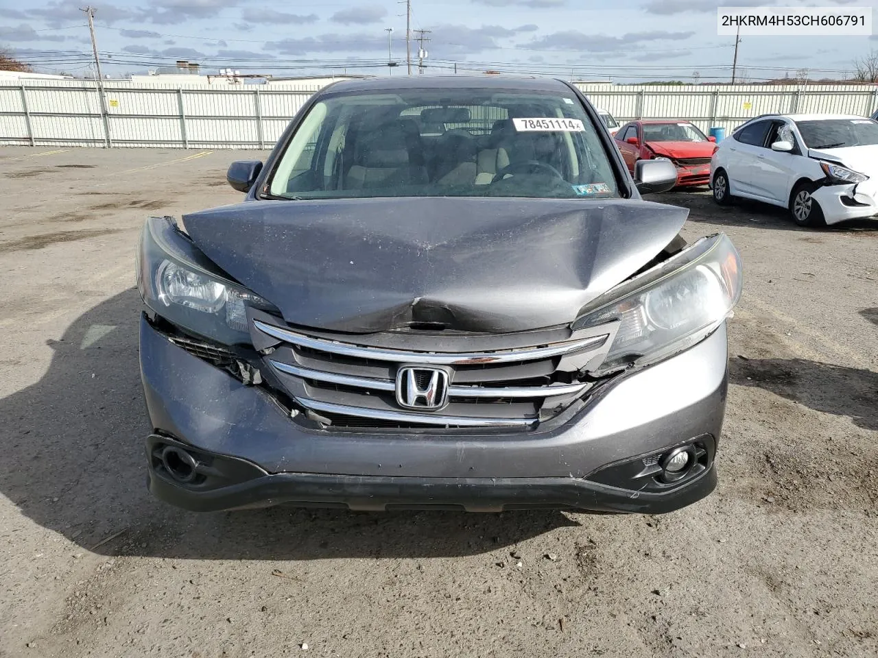 2012 Honda Cr-V Ex VIN: 2HKRM4H53CH606791 Lot: 78451114