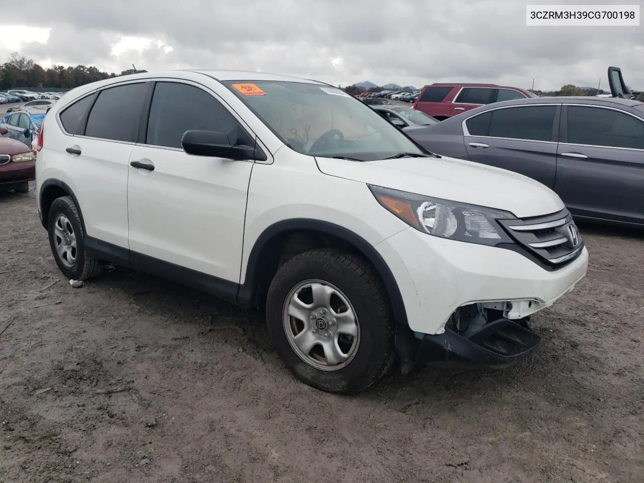 2012 Honda Cr-V Lx VIN: 3CZRM3H39CG700198 Lot: 78609684