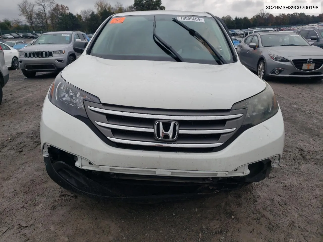 2012 Honda Cr-V Lx VIN: 3CZRM3H39CG700198 Lot: 78609684