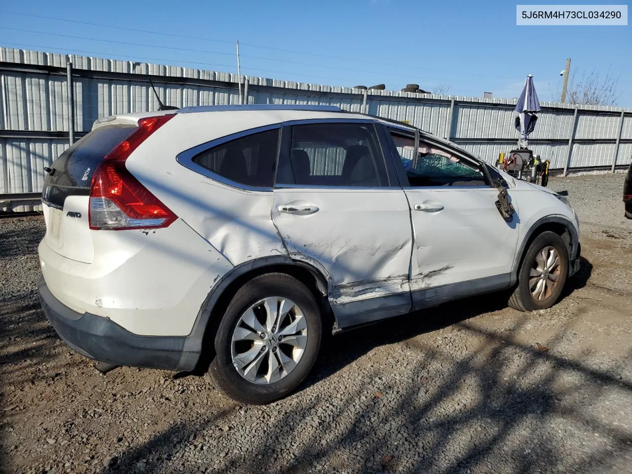 2012 Honda Cr-V Exl VIN: 5J6RM4H73CL034290 Lot: 79278944